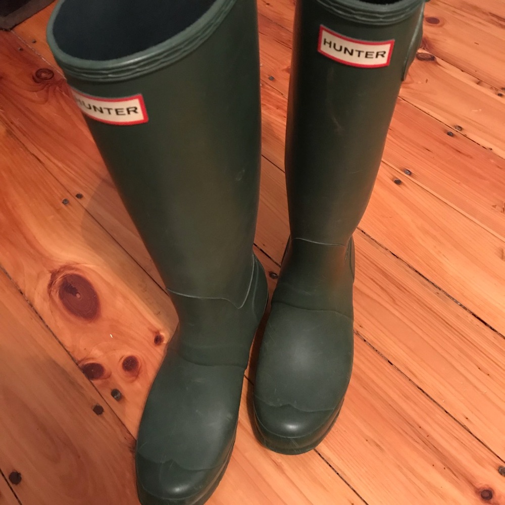 Tall Matte Hunter Rain Boots